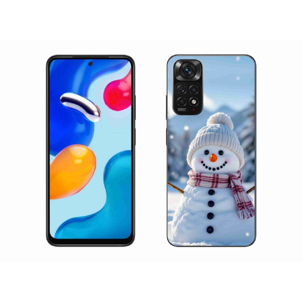 Gelový kryt mmCase na Xiaomi Redmi Note 11 4G - sněhulák 3