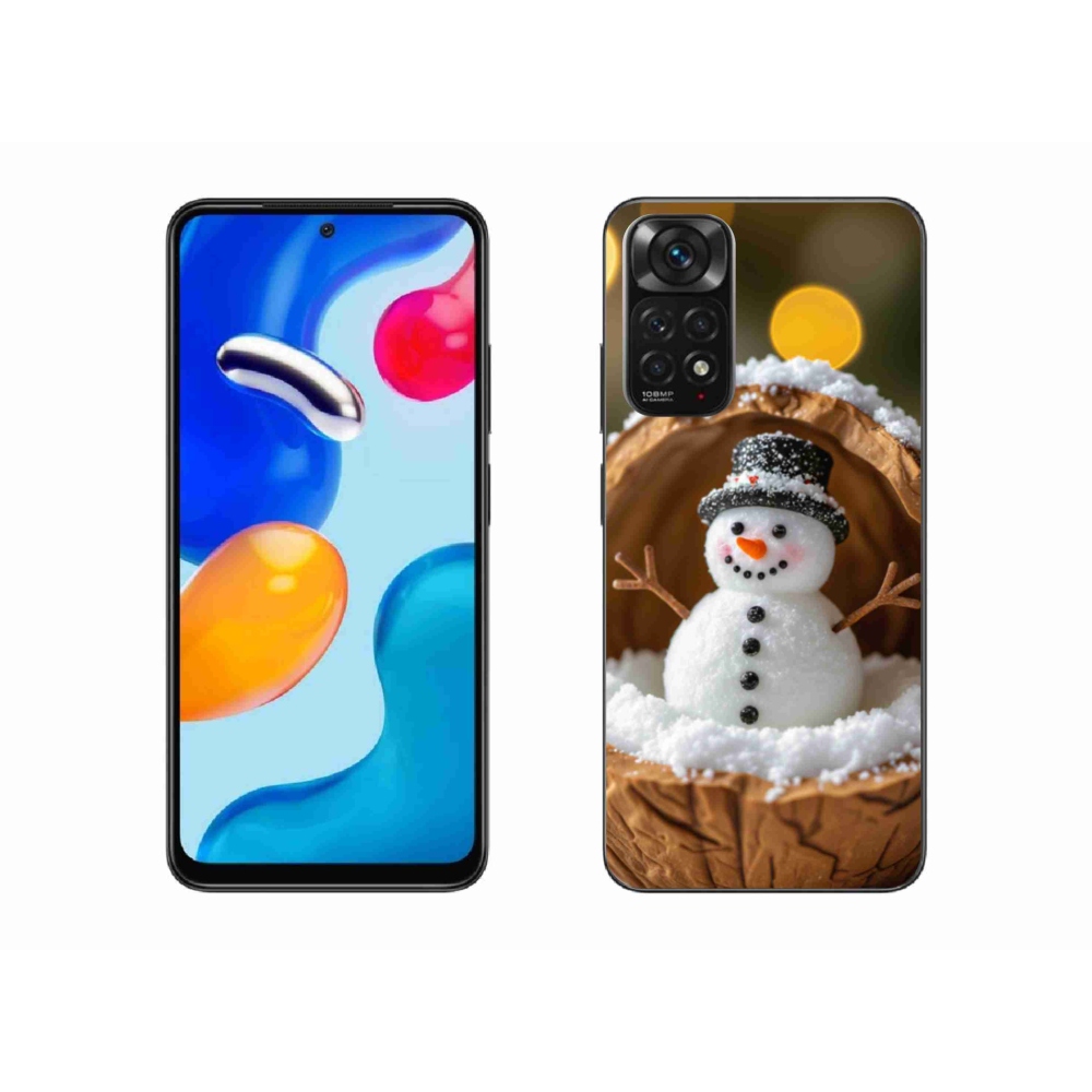 Gelový kryt mmCase na Xiaomi Redmi Note 11 4G - sněhulák 4