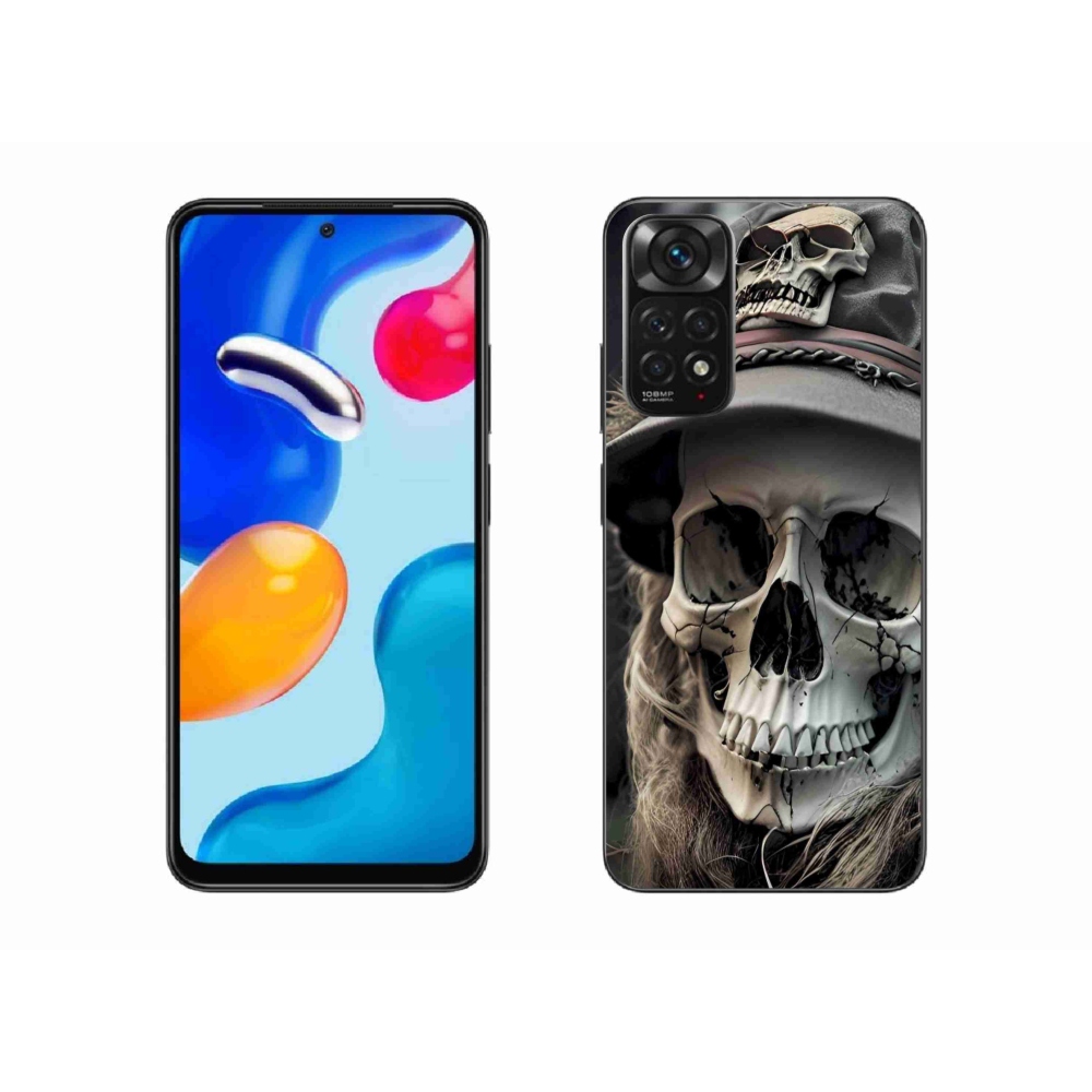 Gelový kryt mmCase na Xiaomi Redmi Note 11 4G - temná lebka