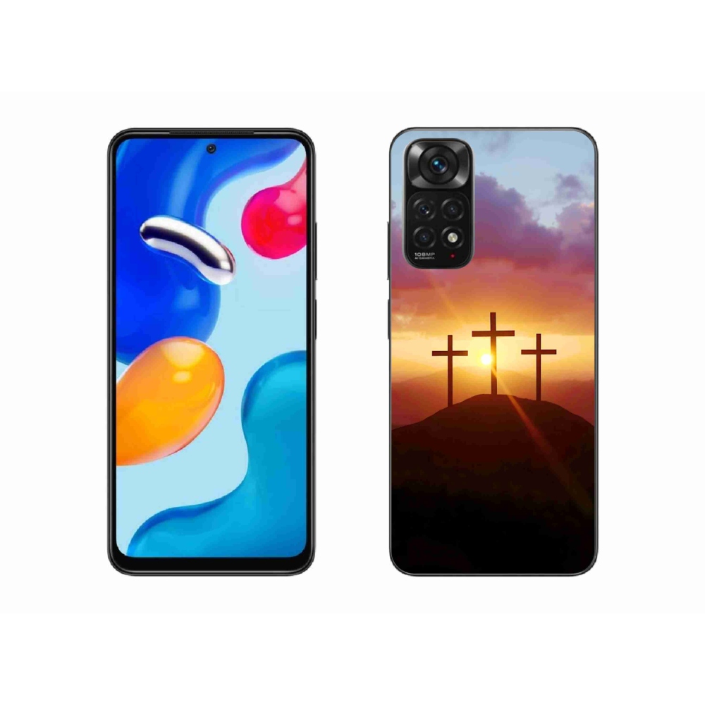 Gelový kryt mmCase na Xiaomi Redmi Note 11 4G - tři kříže
