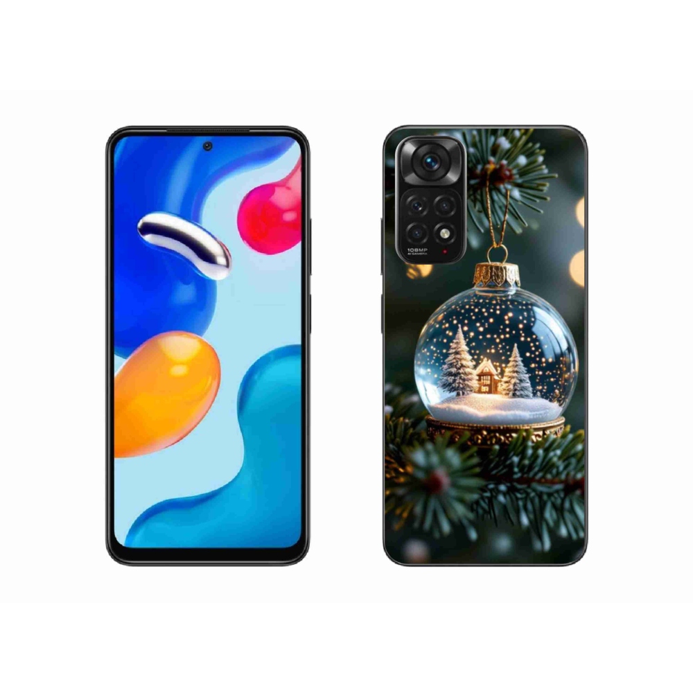 Gelový kryt mmCase na Xiaomi Redmi Note 11 4G - vánoční koule 2