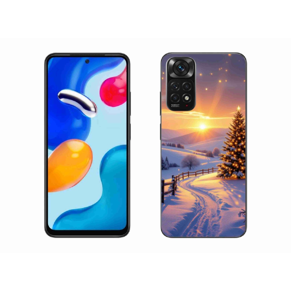 Gelový kryt mmCase na Xiaomi Redmi Note 11 4G - zimní krajina