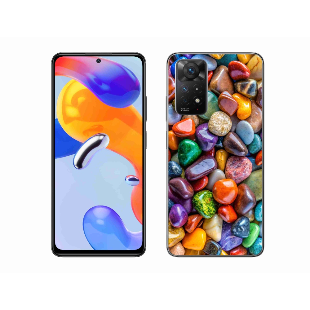 Gelový kryt mmCase na Xiaomi Redmi Note 11 Pro 4G/5G - barevné kamínky