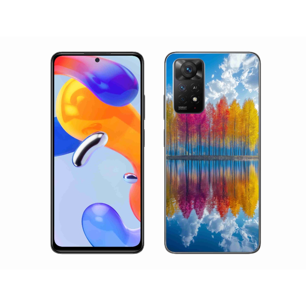 Gelový kryt mmCase na Xiaomi Redmi Note 11 Pro 4G/5G - barevné stromy