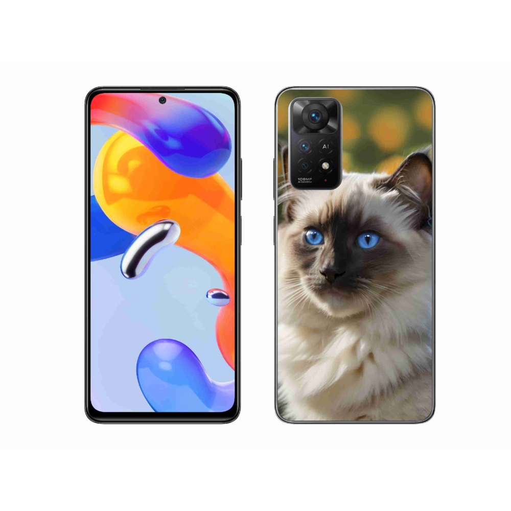 Gelový kryt mmCase na Xiaomi Redmi Note 11 Pro 4G/5G - bílý ragdoll