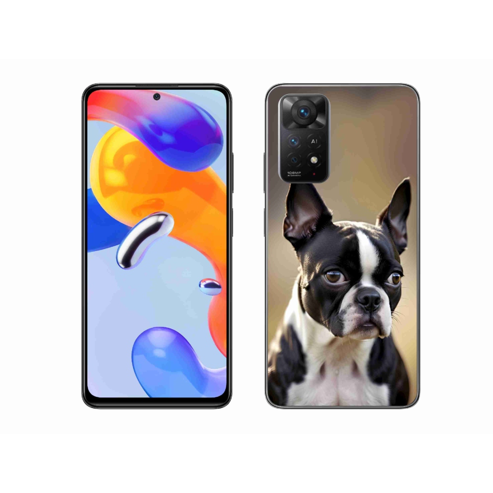Gelový kryt mmCase na Xiaomi Redmi Note 11 Pro 4G/5G - bostonský teriér