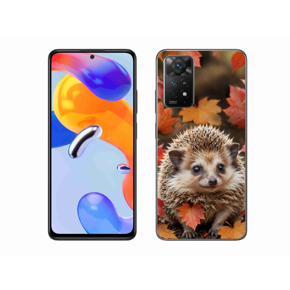 Gelový kryt mmCase na Xiaomi Redmi Note 11 Pro 4G/5G - ježek v listí