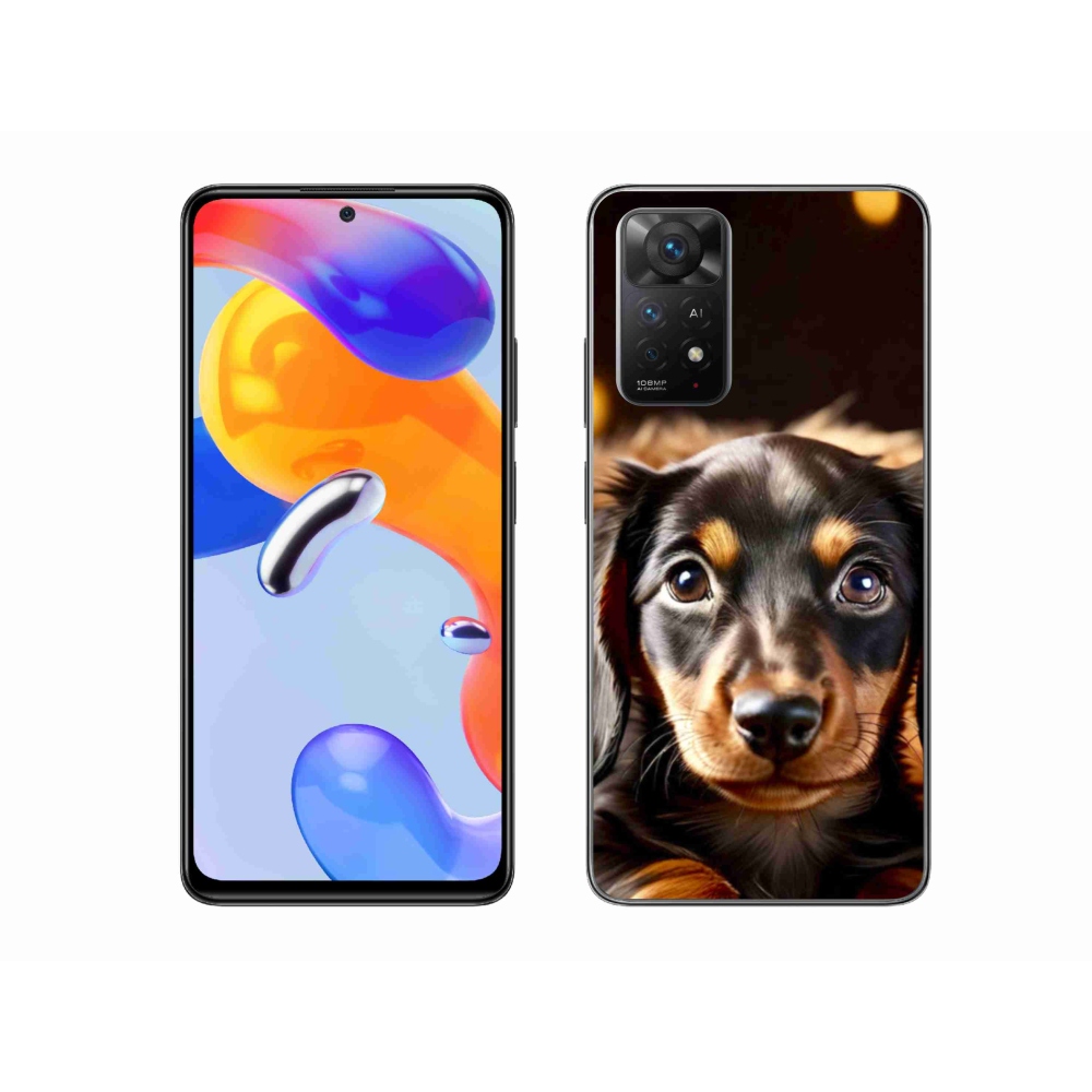 Gelový kryt mmCase na Xiaomi Redmi Note 11 Pro 4G/5G - jezevčík