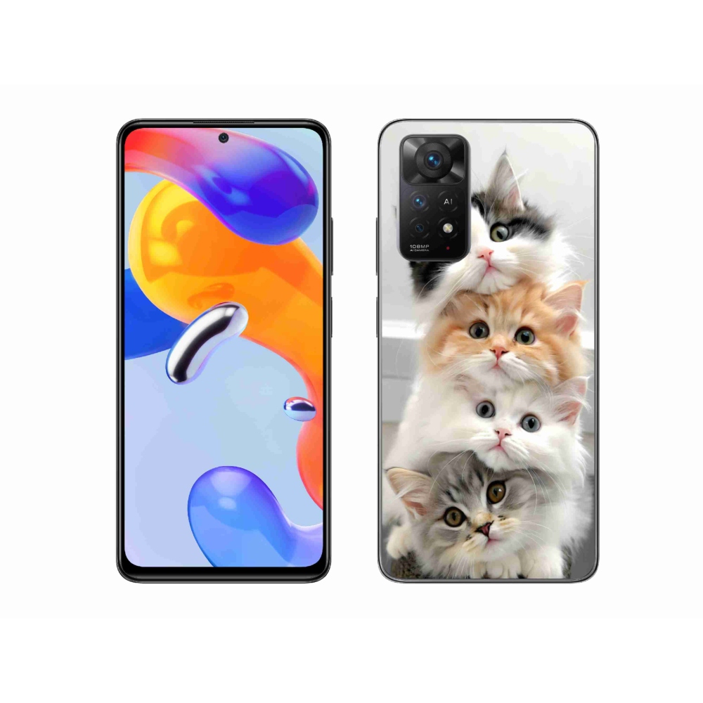 Gelový kryt mmCase na Xiaomi Redmi Note 11 Pro 4G/5G - kočičí parta