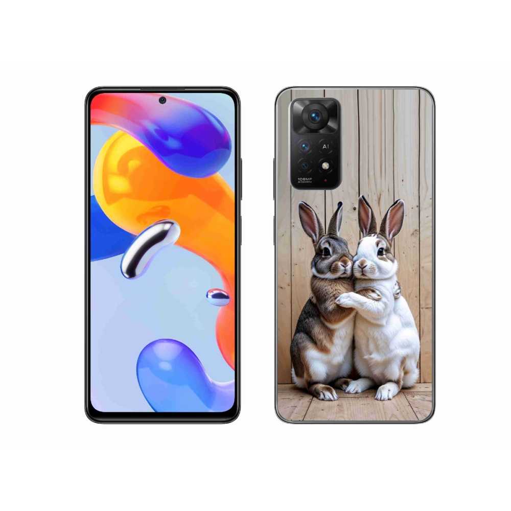Gelový kryt mmCase na Xiaomi Redmi Note 11 Pro 4G/5G - králičí pár