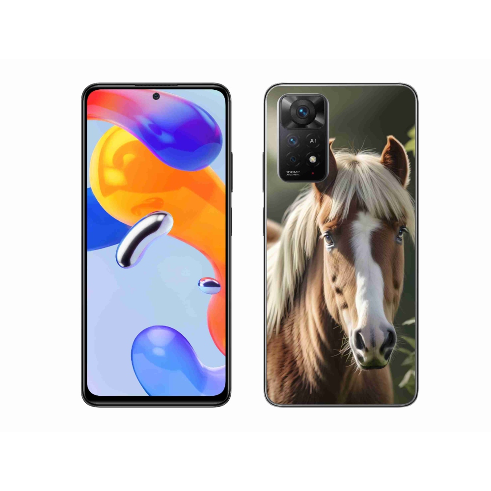 Gelový kryt mmCase na Xiaomi Redmi Note 11 Pro 4G/5G - kůň se světlou hřívou