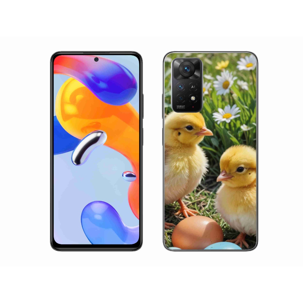 Gelový kryt mmCase na Xiaomi Redmi Note 11 Pro 4G/5G - kuřátka