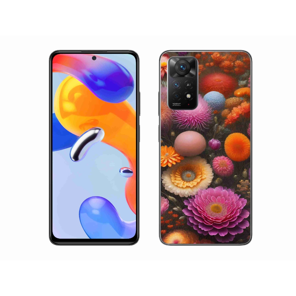 Gelový kryt mmCase na Xiaomi Redmi Note 11 Pro 4G/5G - květinová kompozice