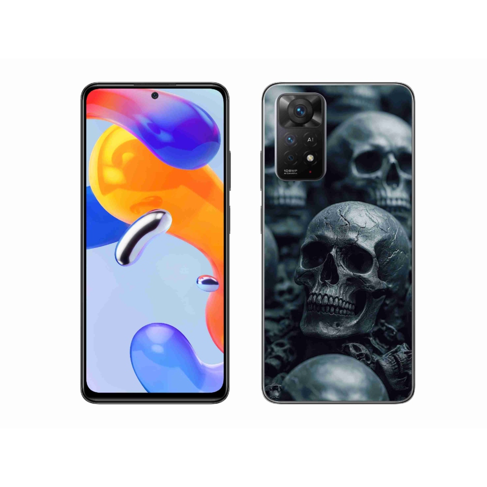Gelový kryt mmCase na Xiaomi Redmi Note 11 Pro 4G/5G - lebka 2