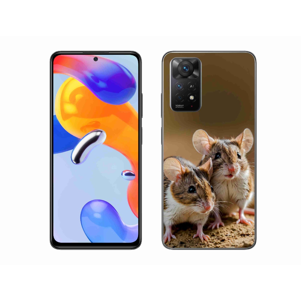 Gelový kryt mmCase na Xiaomi Redmi Note 11 Pro 4G/5G - myší duo