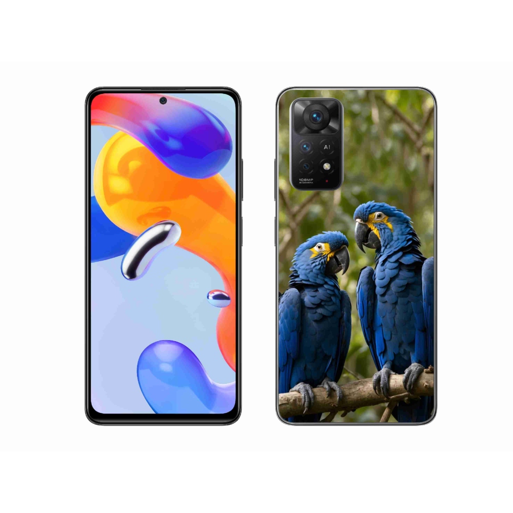 Gelový kryt mmCase na Xiaomi Redmi Note 11 Pro 4G/5G - papouščí duo