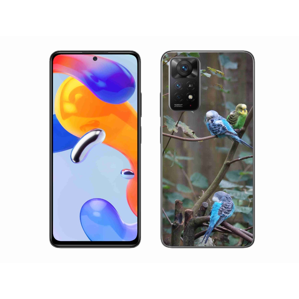 Gelový kryt mmCase na Xiaomi Redmi Note 11 Pro 4G/5G - papoušci na větvi