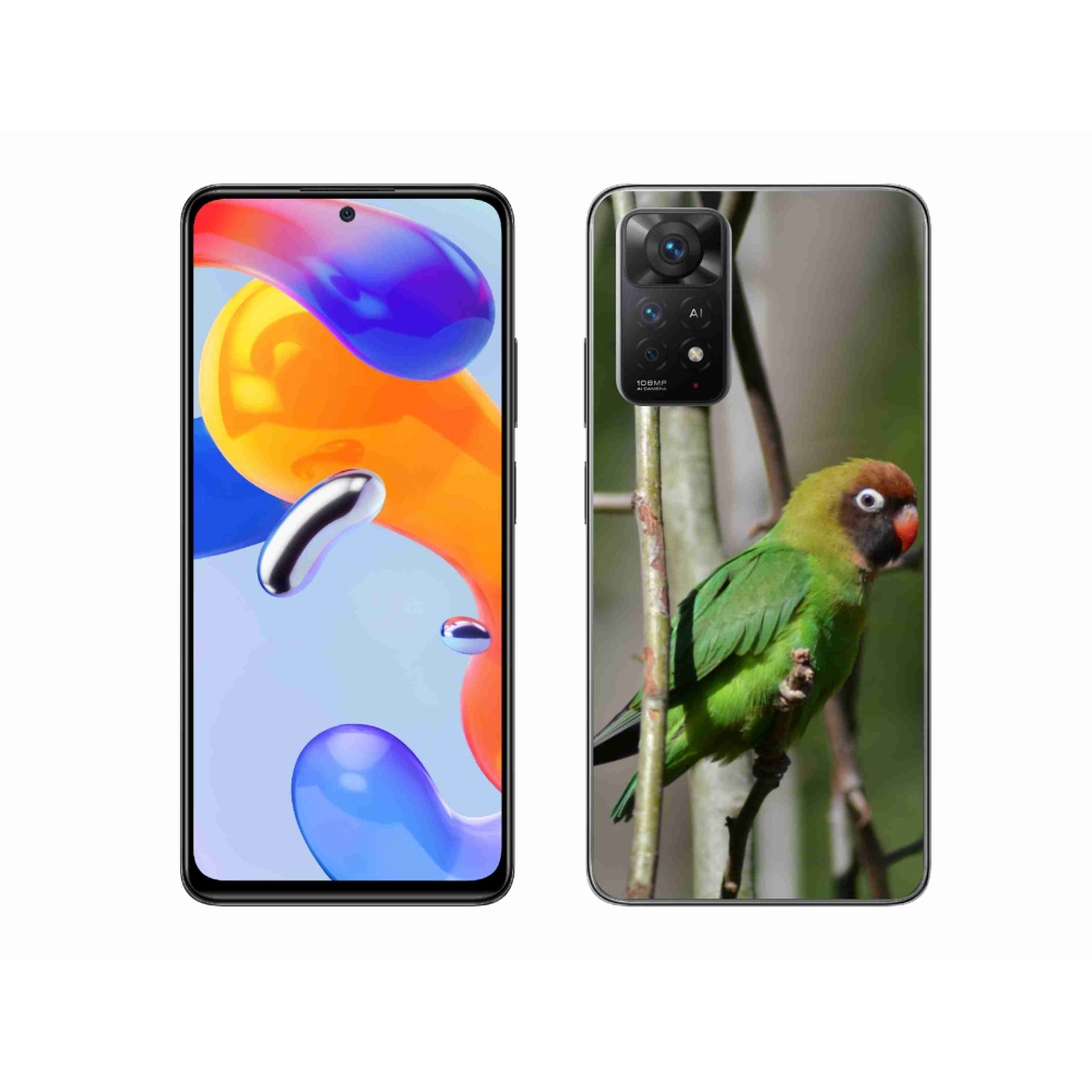 Gelový kryt mmCase na Xiaomi Redmi Note 11 Pro 4G/5G - papoušek agapornis
