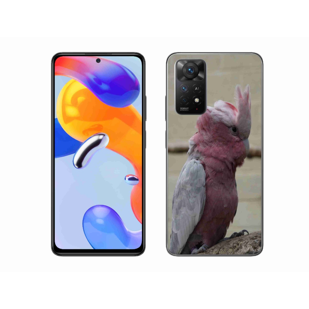 Gelový kryt mmCase na Xiaomi Redmi Note 11 Pro 4G/5G - papoušek kakadu růžový