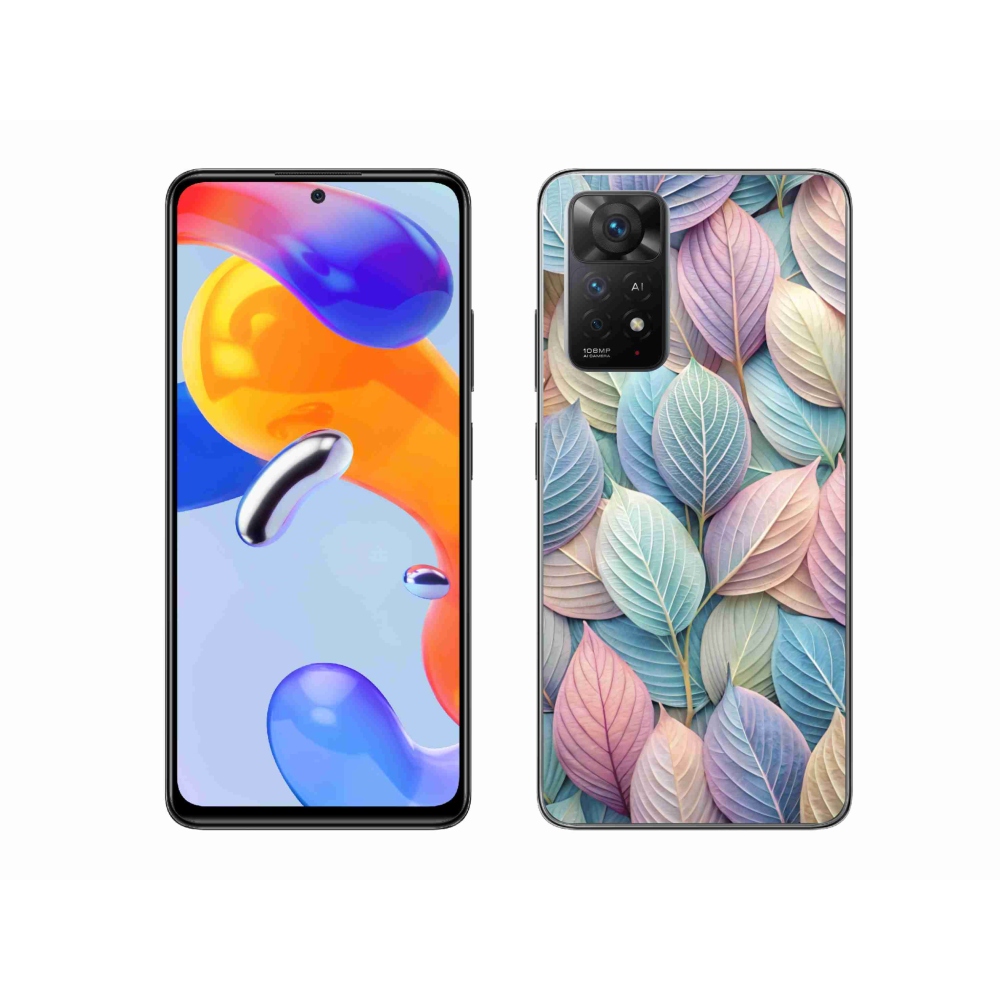 Gelový kryt mmCase na Xiaomi Redmi Note 11 Pro 4G/5G - pastelové listy