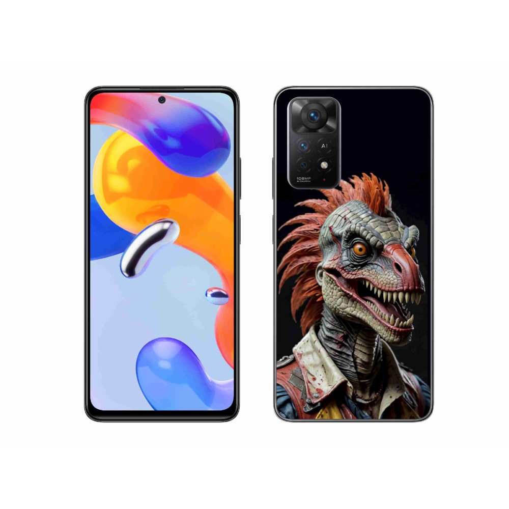 Gelový kryt mmCase na Xiaomi Redmi Note 11 Pro 4G/5G - punk dinosaurus