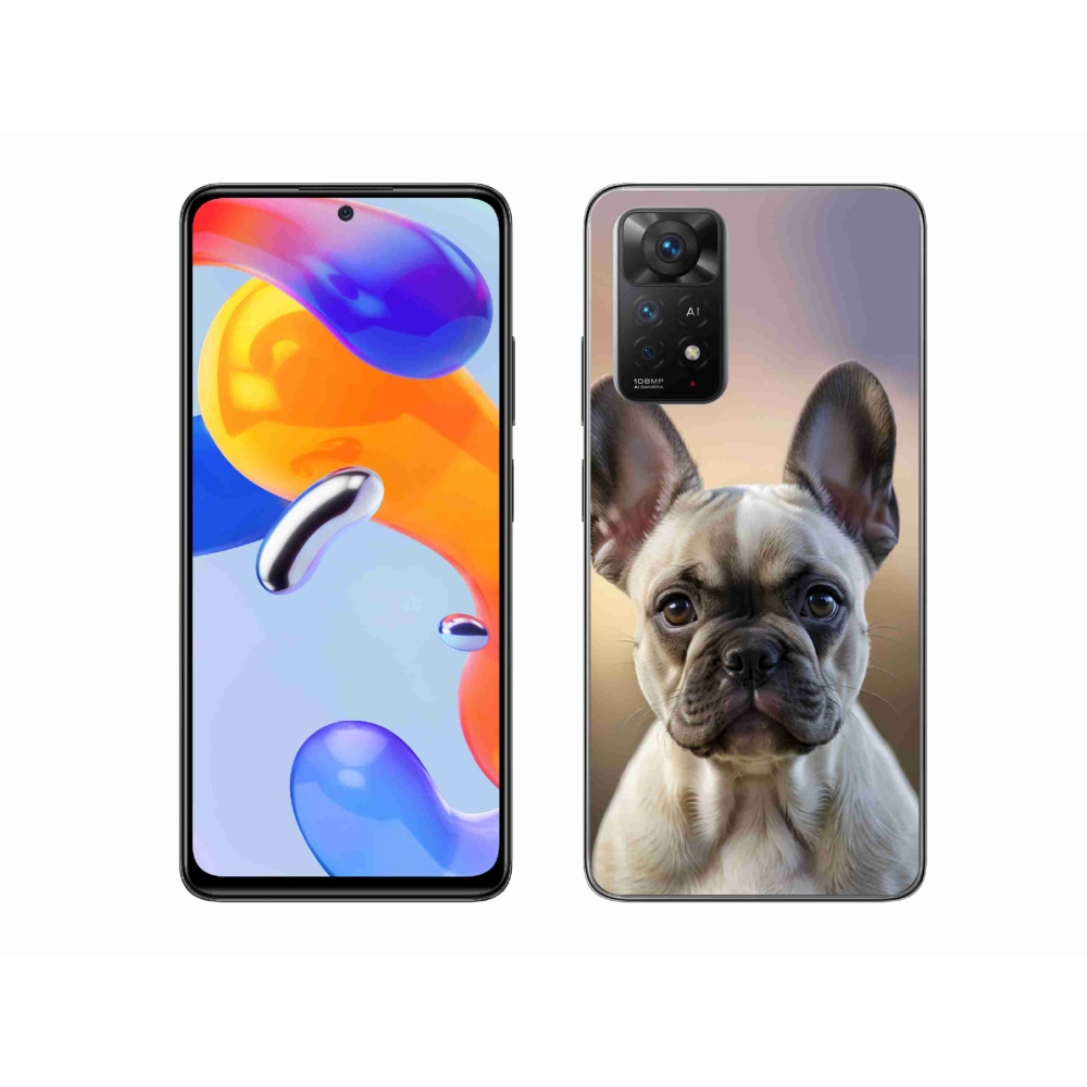Gelový kryt mmCase na Xiaomi Redmi Note 11 Pro 4G/5G - roztomilý francouzský buldoček