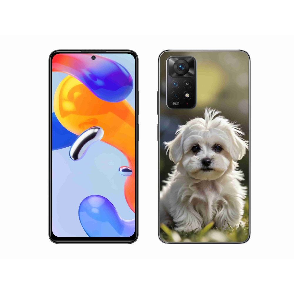 Gelový kryt mmCase na Xiaomi Redmi Note 11 Pro 4G/5G - roztomilý maltézský psík