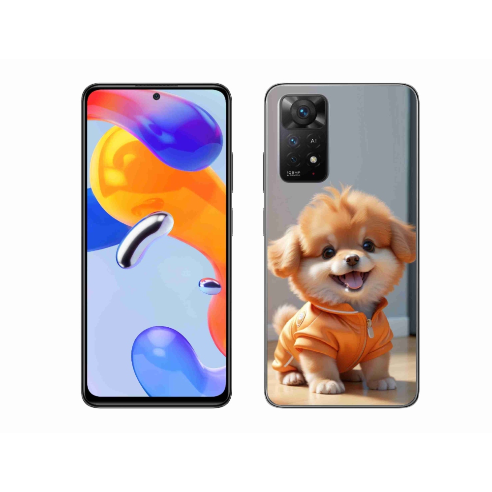 Gelový kryt mmCase na Xiaomi Redmi Note 11 Pro 4G/5G - roztomilý pomeranian v mikině