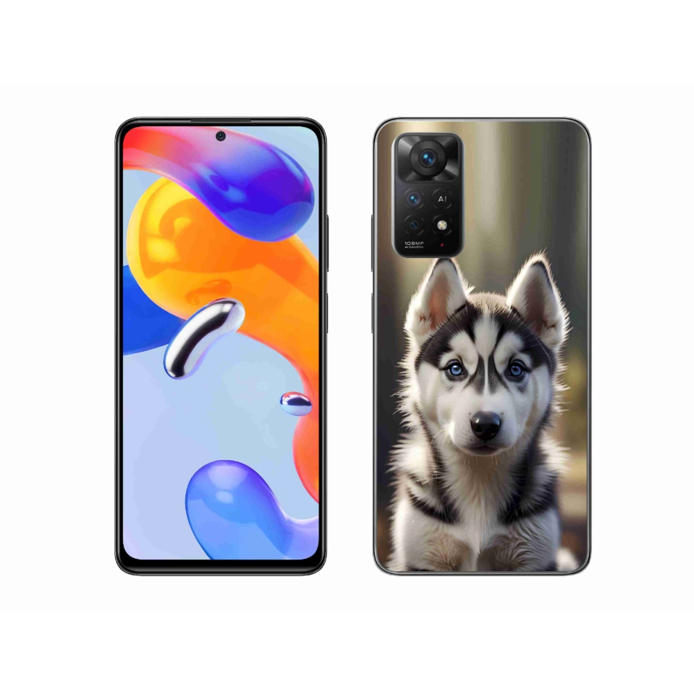Gelový kryt mmCase na Xiaomi Redmi Note 11 Pro 4G/5G - roztomilý sibiřský husky