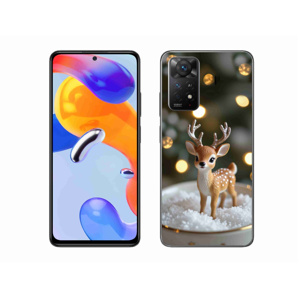 Gelový kryt mmCase na Xiaomi Redmi Note 11 Pro 4G/5G - roztomilý vánoční jelen
