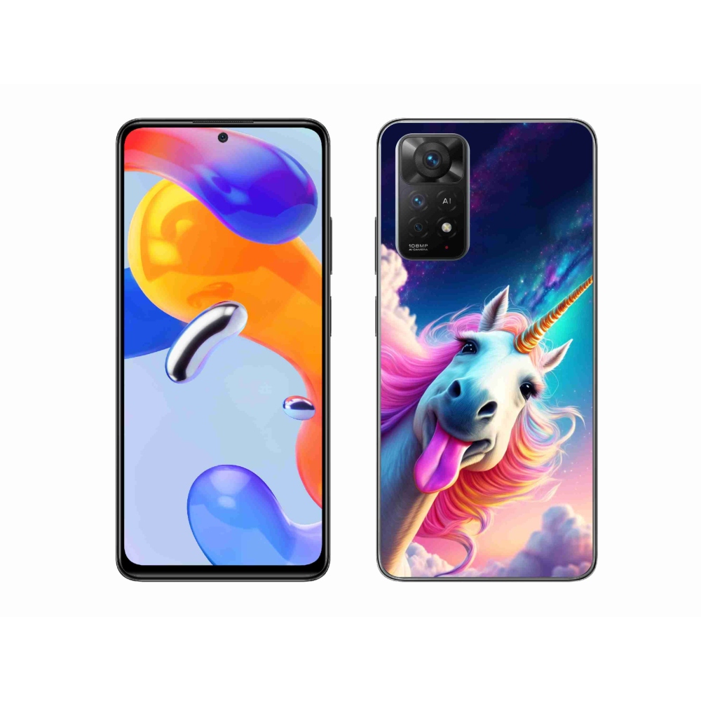 Gelový kryt mmCase na Xiaomi Redmi Note 11 Pro 4G/5G - šílený jednorožec