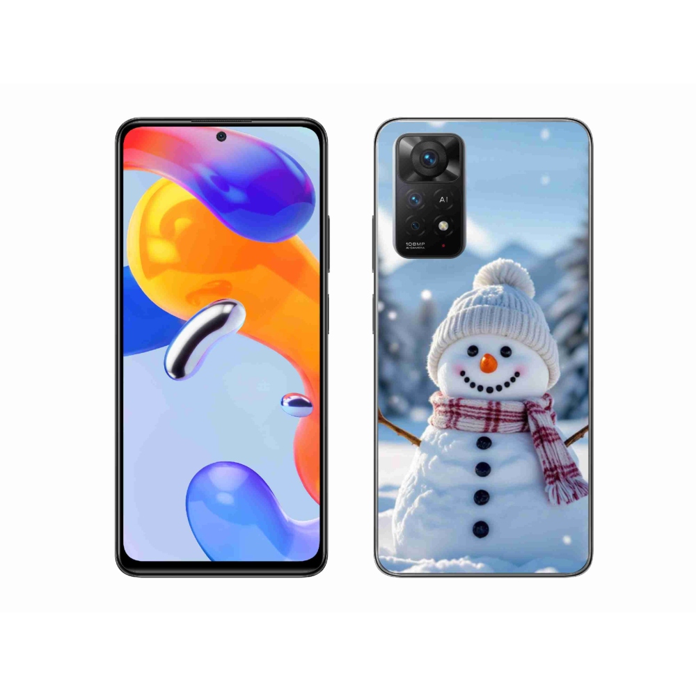Gelový kryt mmCase na Xiaomi Redmi Note 11 Pro 4G/5G - sněhulák 3