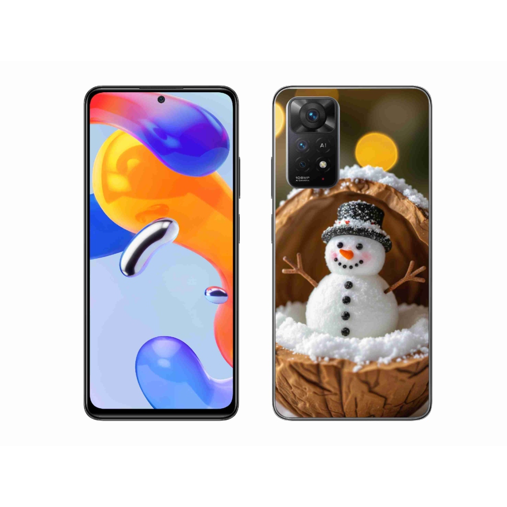 Gelový kryt mmCase na Xiaomi Redmi Note 11 Pro 4G/5G - sněhulák 4