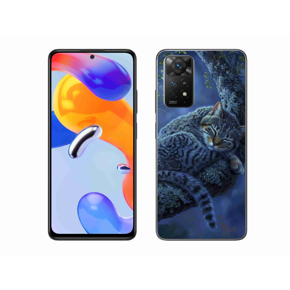Gelový kryt mmCase na Xiaomi Redmi Note 11 Pro 4G/5G - spící kočka