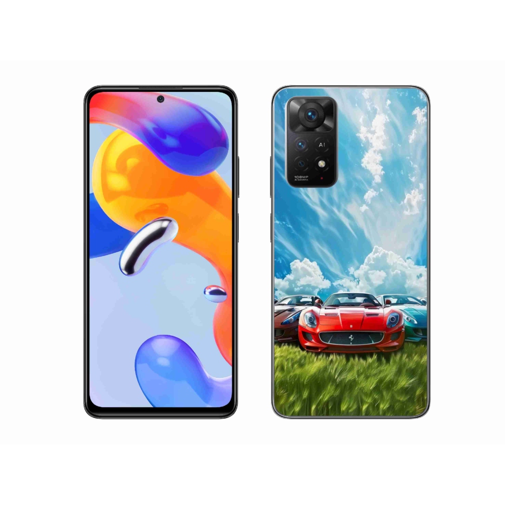 Gelový kryt mmCase na Xiaomi Redmi Note 11 Pro 4G/5G - sportovní vozy