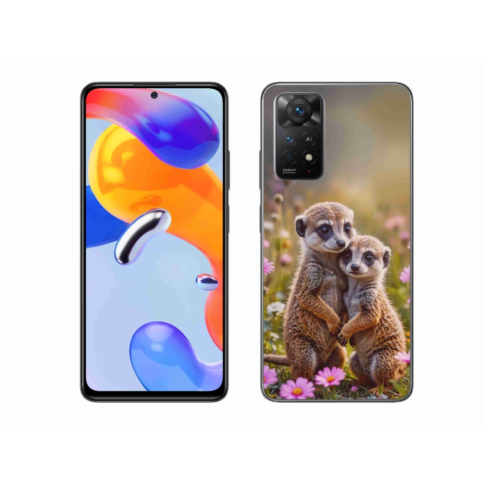Gelový kryt mmCase na Xiaomi Redmi Note 11 Pro 4G/5G - surikatí duo