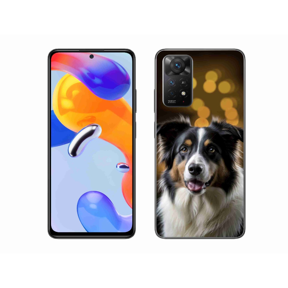 Gelový kryt mmCase na Xiaomi Redmi Note 11 Pro 4G/5G - usměvavý australský ovčák