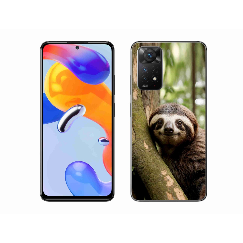 Gelový kryt mmCase na Xiaomi Redmi Note 11 Pro 4G/5G - usměvavý lenochod