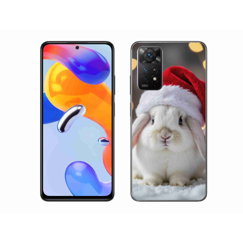 Gelový kryt mmCase na Xiaomi Redmi Note 11 Pro 4G/5G - vánoční králík