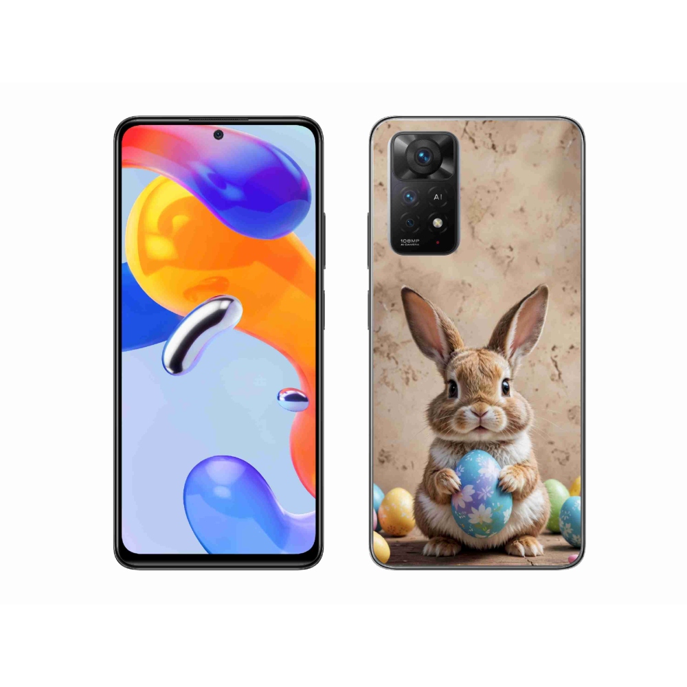 Gelový kryt mmCase na Xiaomi Redmi Note 11 Pro 4G/5G - velikonoční králíček