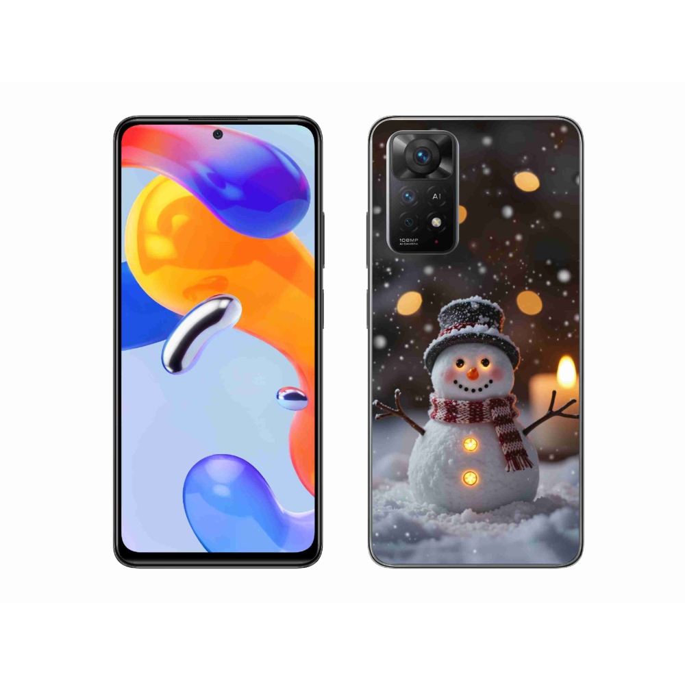 Gelový kryt mmCase na Xiaomi Redmi Note 11 Pro 4G/5G - veselý sněhulák