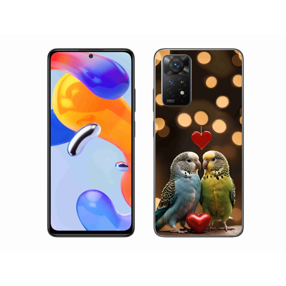 Gelový kryt mmCase na Xiaomi Redmi Note 11 Pro 4G/5G - zamilovaní papoušci