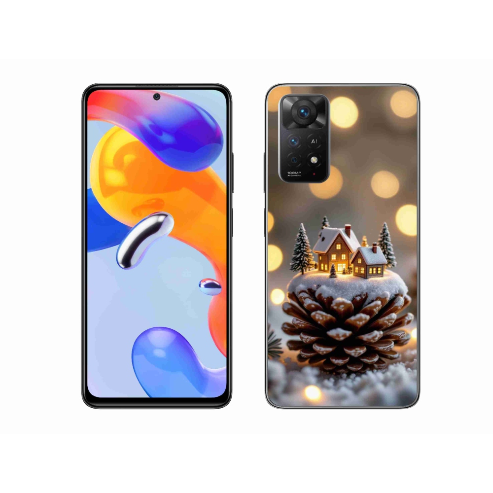 Gelový kryt mmCase na Xiaomi Redmi Note 11 Pro 4G/5G - zimní vesnička