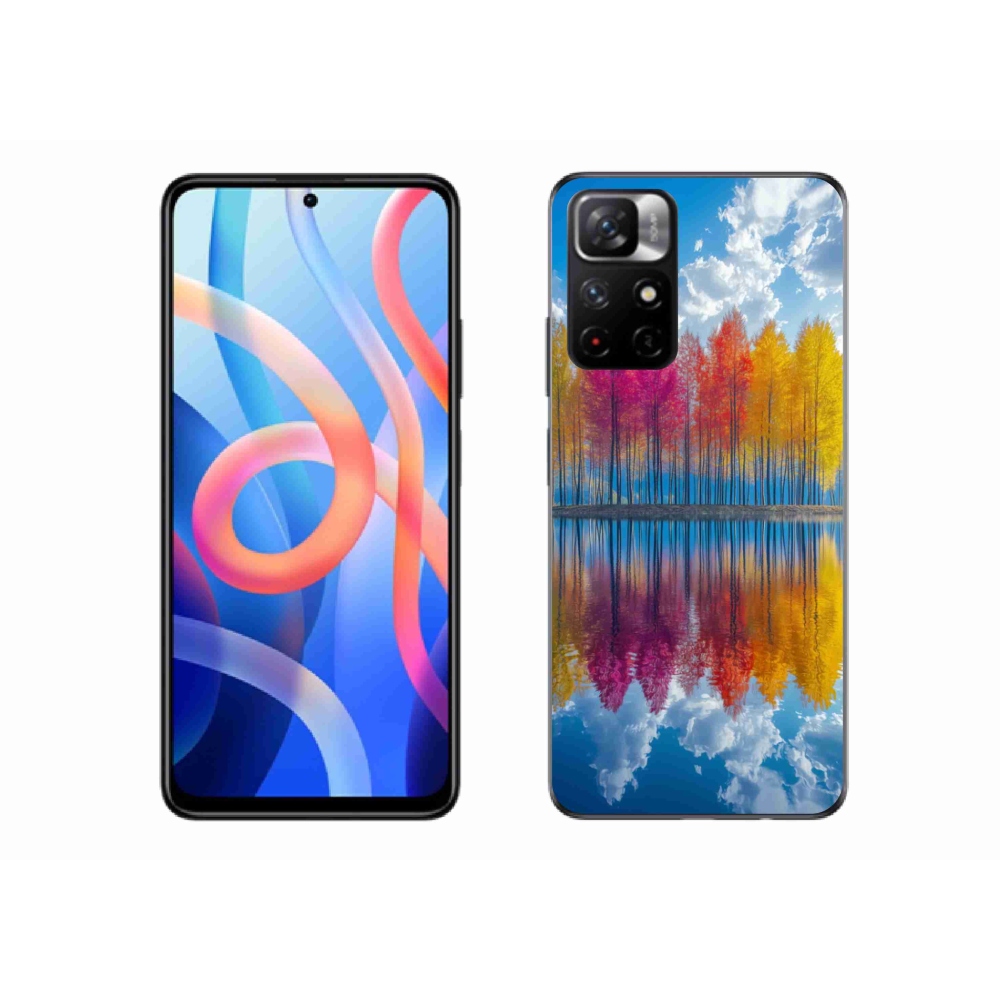 Gelový kryt mmCase na Xiaomi Redmi Note 11S 5G - barevné stromy