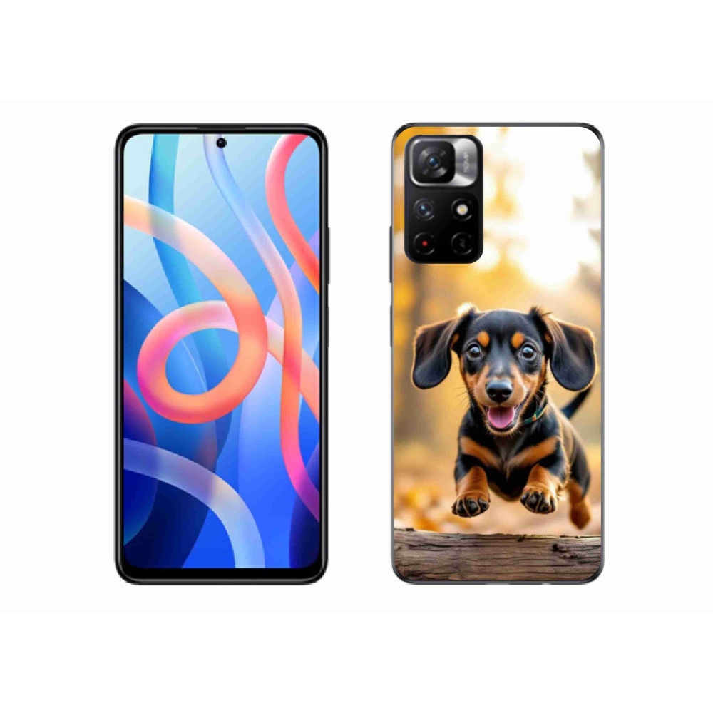 Gelový kryt mmCase na Xiaomi Redmi Note 11S 5G - jezevčík 2