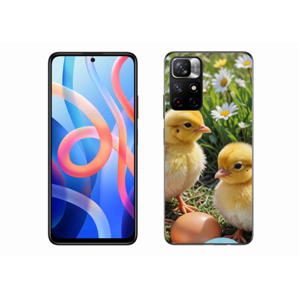 Gelový kryt mmCase na Xiaomi Redmi Note 11S 5G - kuřátka