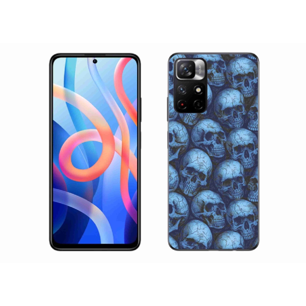 Gelový kryt mmCase na Xiaomi Redmi Note 11S 5G - lebky