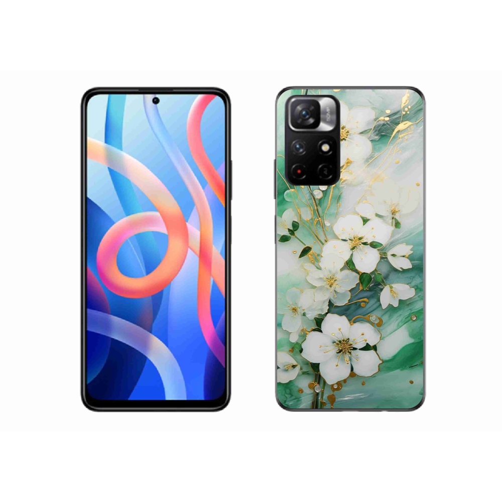 Gelový kryt mmCase na Xiaomi Redmi Note 11S 5G - něžné květy