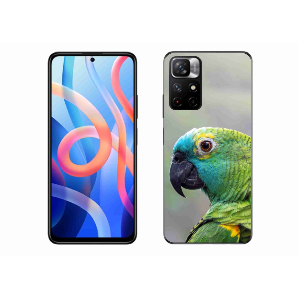 Gelový kryt mmCase na Xiaomi Redmi Note 11S 5G - papoušek amazoňan
