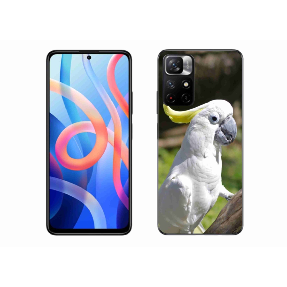 Gelový kryt mmCase na Xiaomi Redmi Note 11S 5G - papoušek kakadu 2